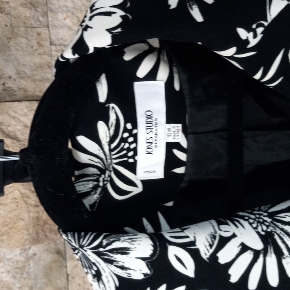 Jones Studio Separates Blazer Button Down Floral Print Sz 16 - Picture 4 of 15